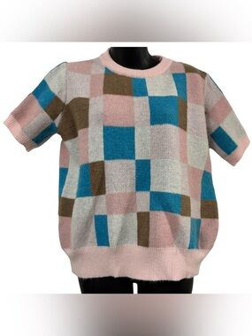 Main Strip Colorblock Crewneck Sweater size S